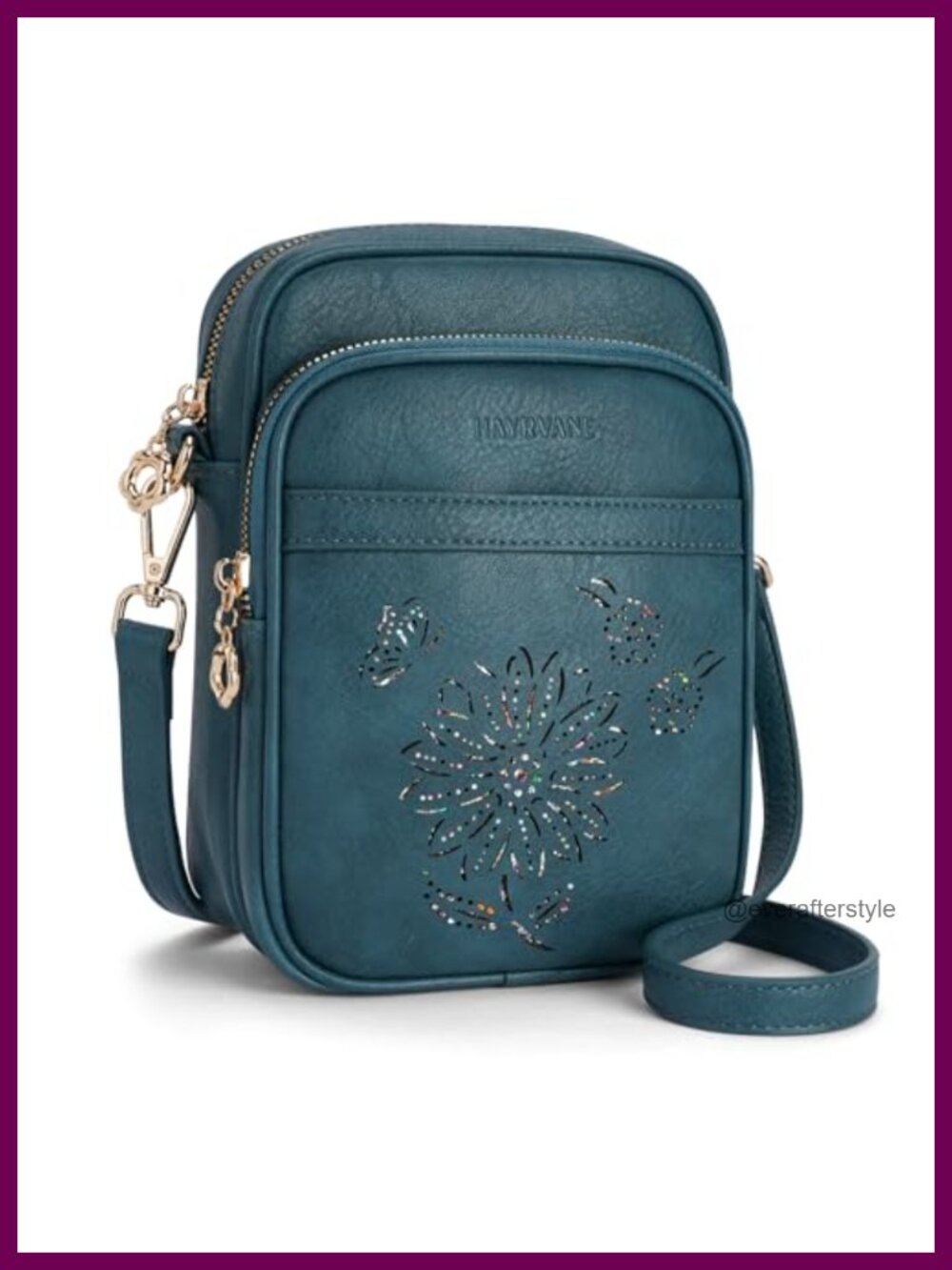 Sunflower Crossbody Bag RFID Phone Purse Card Slots Lightweight Shoulder Bag